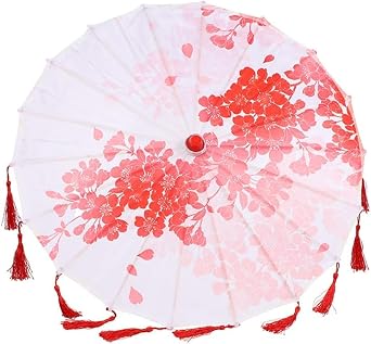 Rainproof Handmade Oiled Paper Umbrella - Sunshade Oil Paper Oriental Parasol for Wedding, Photography, Costumes, Cosplay