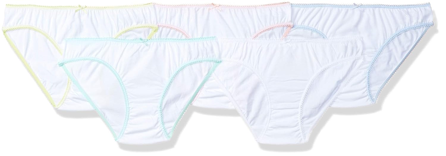 Marks & Spencer Girls Cotton Solid High Rise Knicker (Pack of 5) Marks & Spencer Girls Cotton Solid High Rise Knicker (Pack of 5)