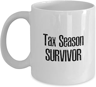 Funny Tax Season Survivor Gifts for Coworkers, Birthday Unique Gifts for Men and Women, Christmas Inspirational Present for Accountants