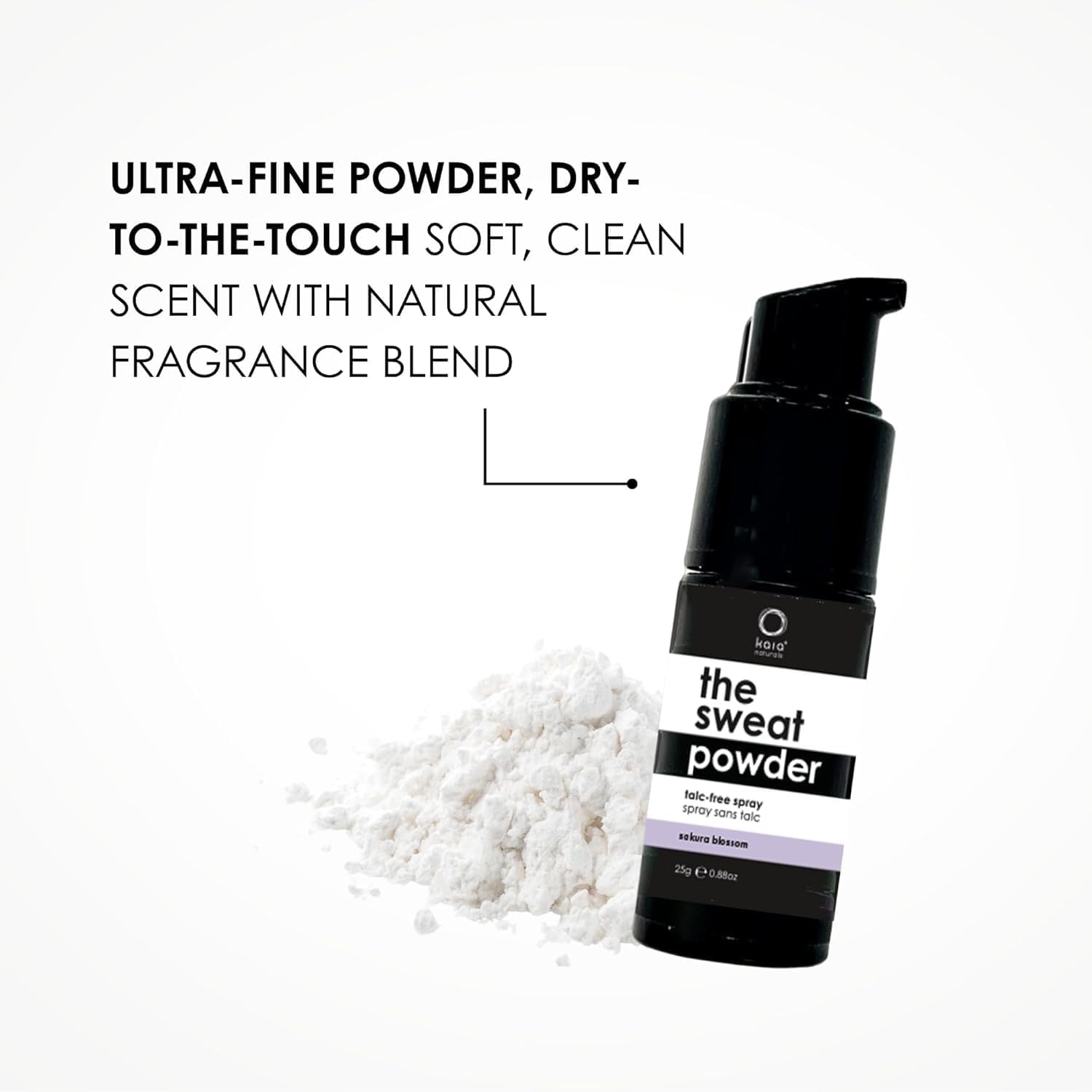 Kaia Naturals The takesumi Detox® The Sweat Powder Talc Free Spray – Sakura Blossom, Talc-Free Magnesium Powder, Sweat Control for Body & Underarms 25g/0.8 oz - Image 5