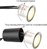 SMY Lighting 10Pack Decking Lights, LED Deck lights with Protecting Shell φ32mm,Warm White Deck Lighting IP67 Waterproof, 12V Low Voltage for Garden Steps,Stair,Patio,Floor,Kitchen Skirting Decoration