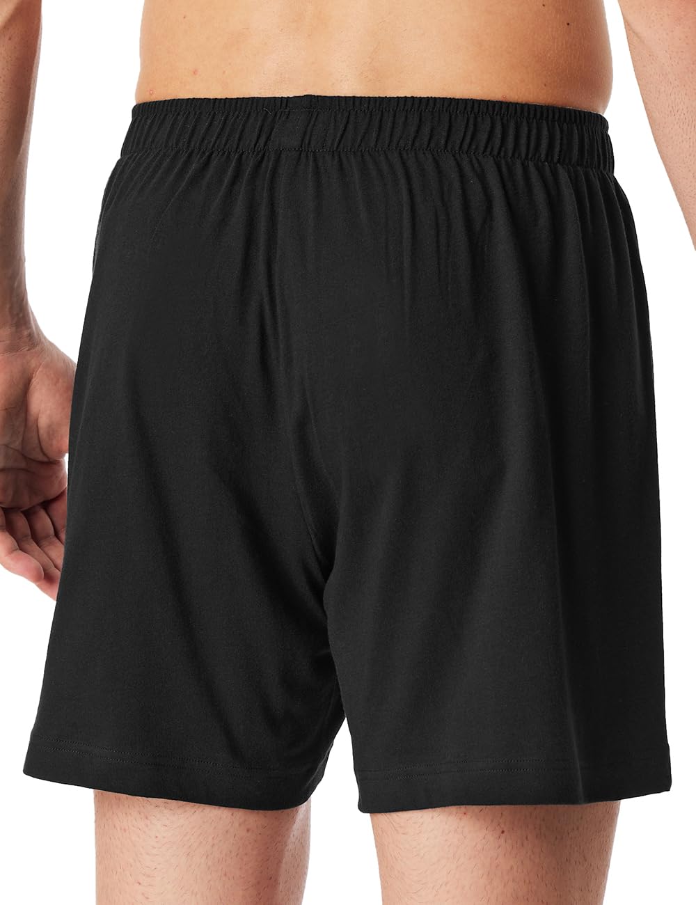 Schiesser - Single-Jersey bokserki męskie – 100% bawełna, luźne dopasowanie, funkcjonalna listwa guzikowa, Czarny_182426, 8