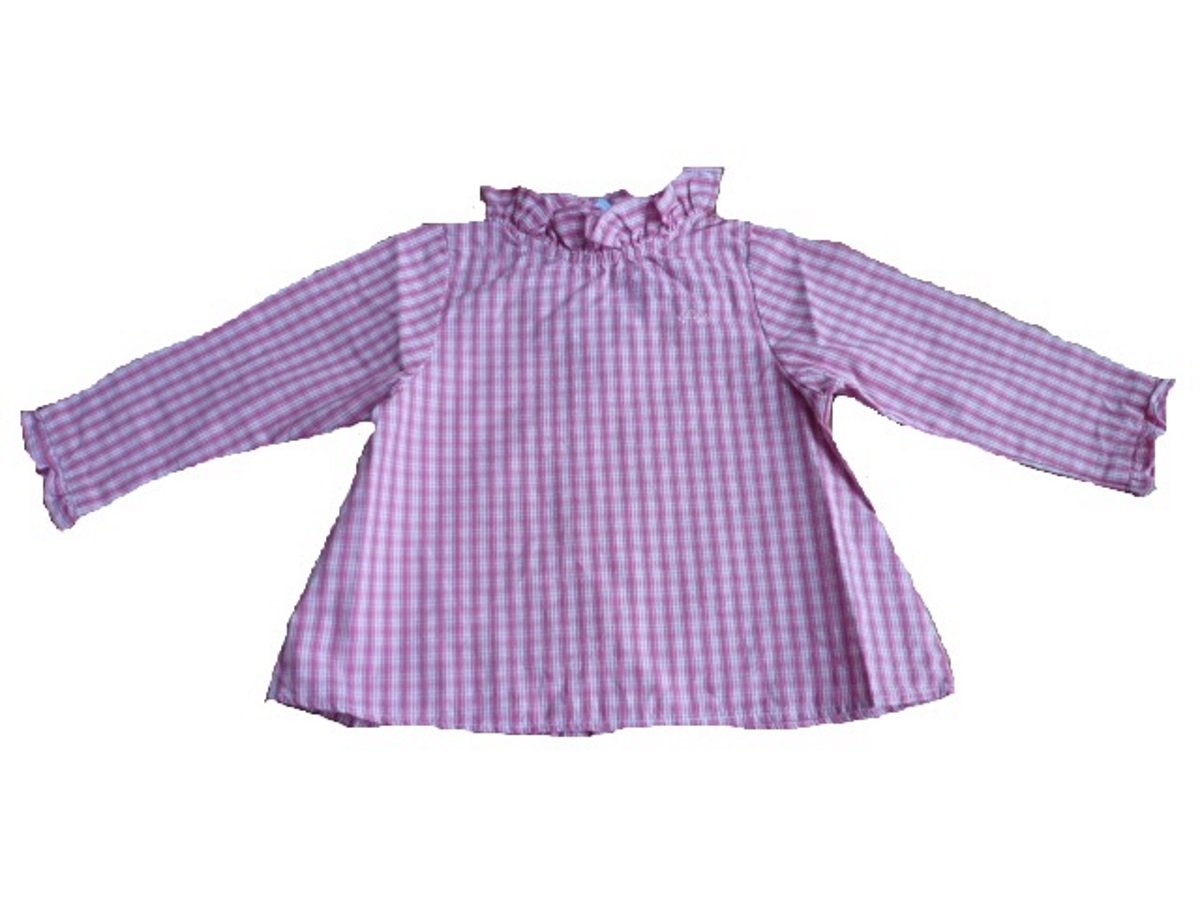 River Woods - Dziecięca bluzka różowa w kratkę rozmiar 74-104, Rosa, 86 cm