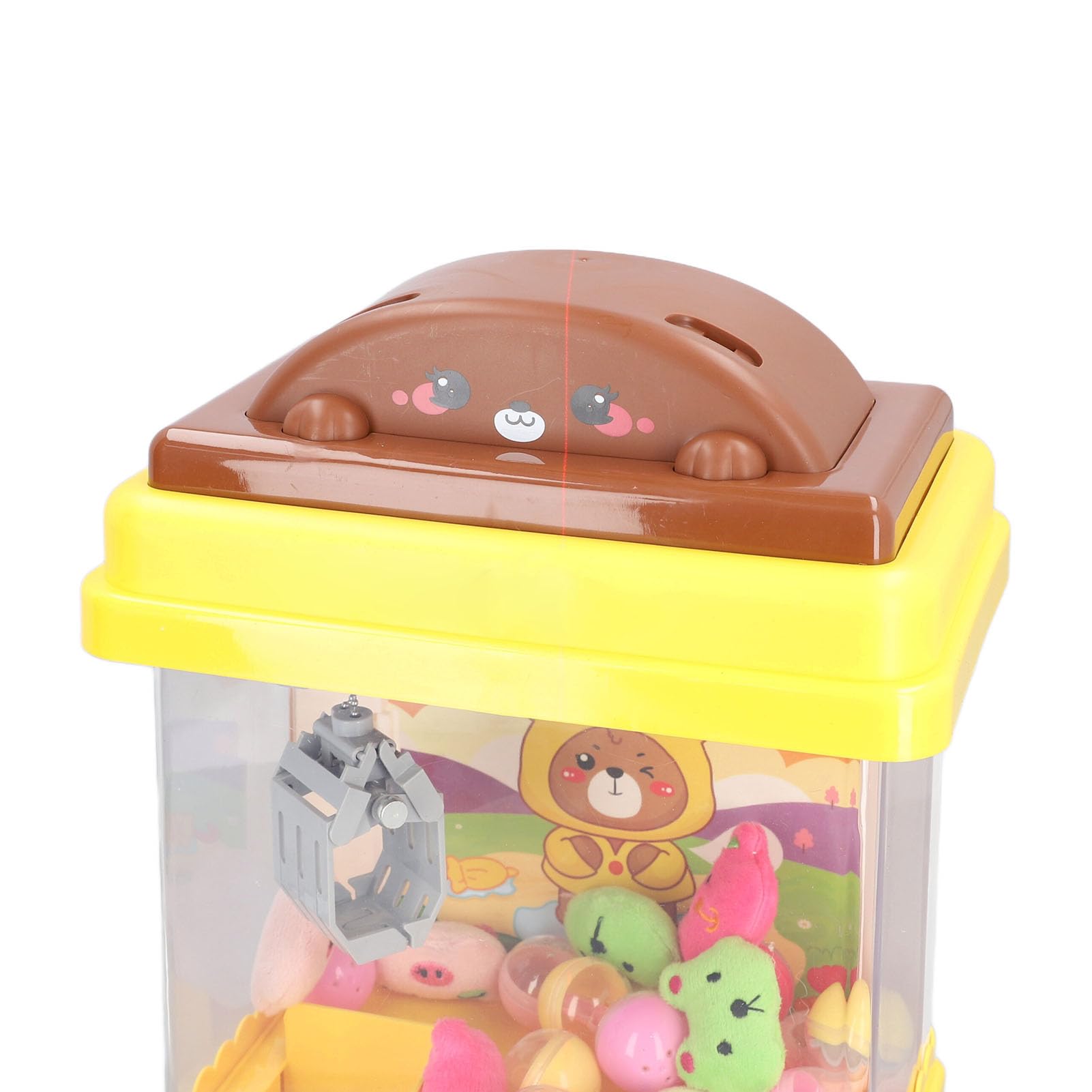 Máquina de Juego con Garra, Mini Grabador de Juguetes para Fiestas Infantiles, Plástico Duradero Alimentado por USB con Muñecas y Juguetes en Cápsula