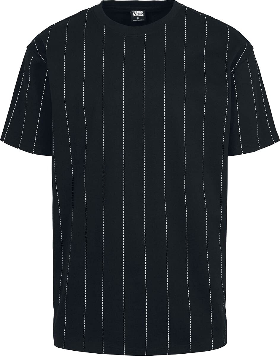 Urban ClassicsMen's T-shirt Oversized Pinstripe Tee T-Shirt