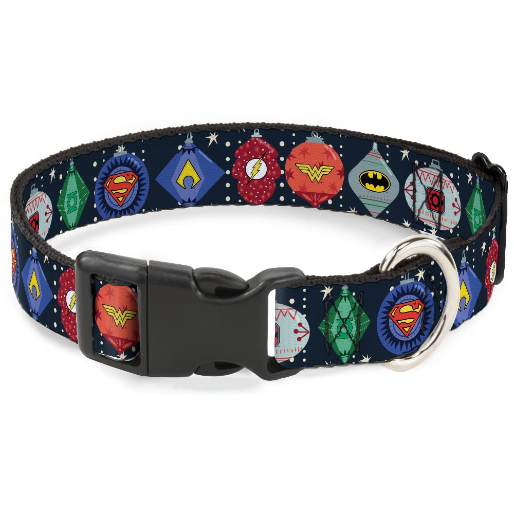 Collier DC Comics large de 3,8 cm avec motifs étoiles et icônes