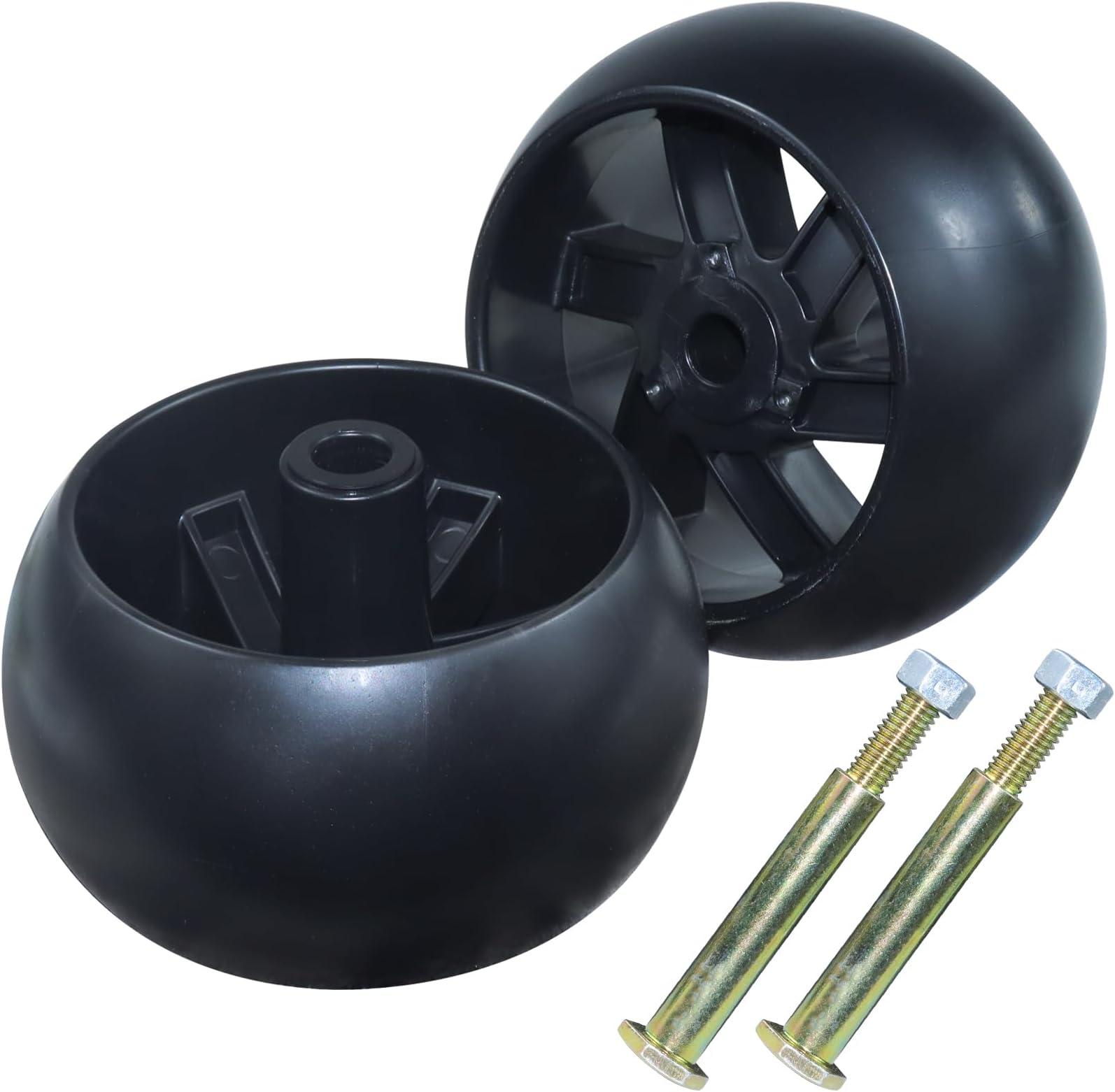 4-Pack AYP Riding Mower Deck Wheels With Bolts - Fits Husqvarna, Poulan - 539107610