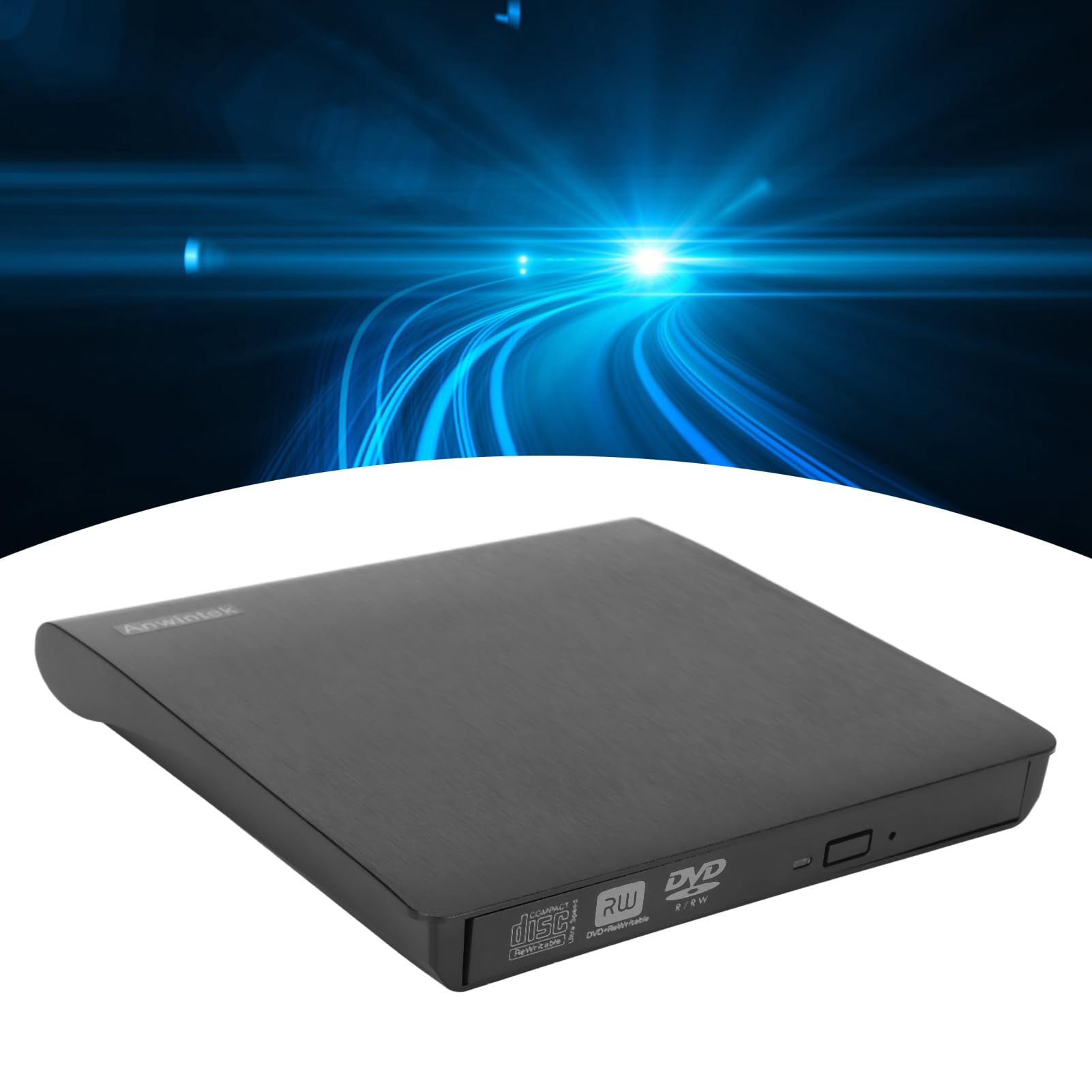 External DVD Drive, USB3.0 5Gbps Type C Laptop Optical Drive, Portable CD DVD RW Drive, Compatible with Laptop Desktop Computers, Supports Window2K,
