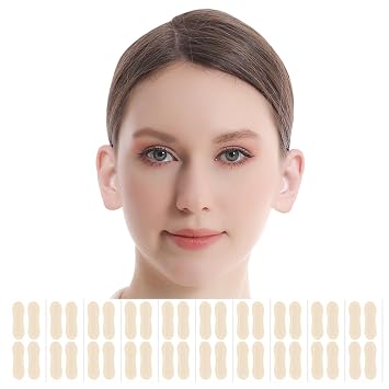 Face Lift Tapes Ear Stickers, 40 pcs Invisible Strong Support Ear Lobe Tapes for Concave Ears, Say Goodbye to Flat Ears, for Natural Ear Contours