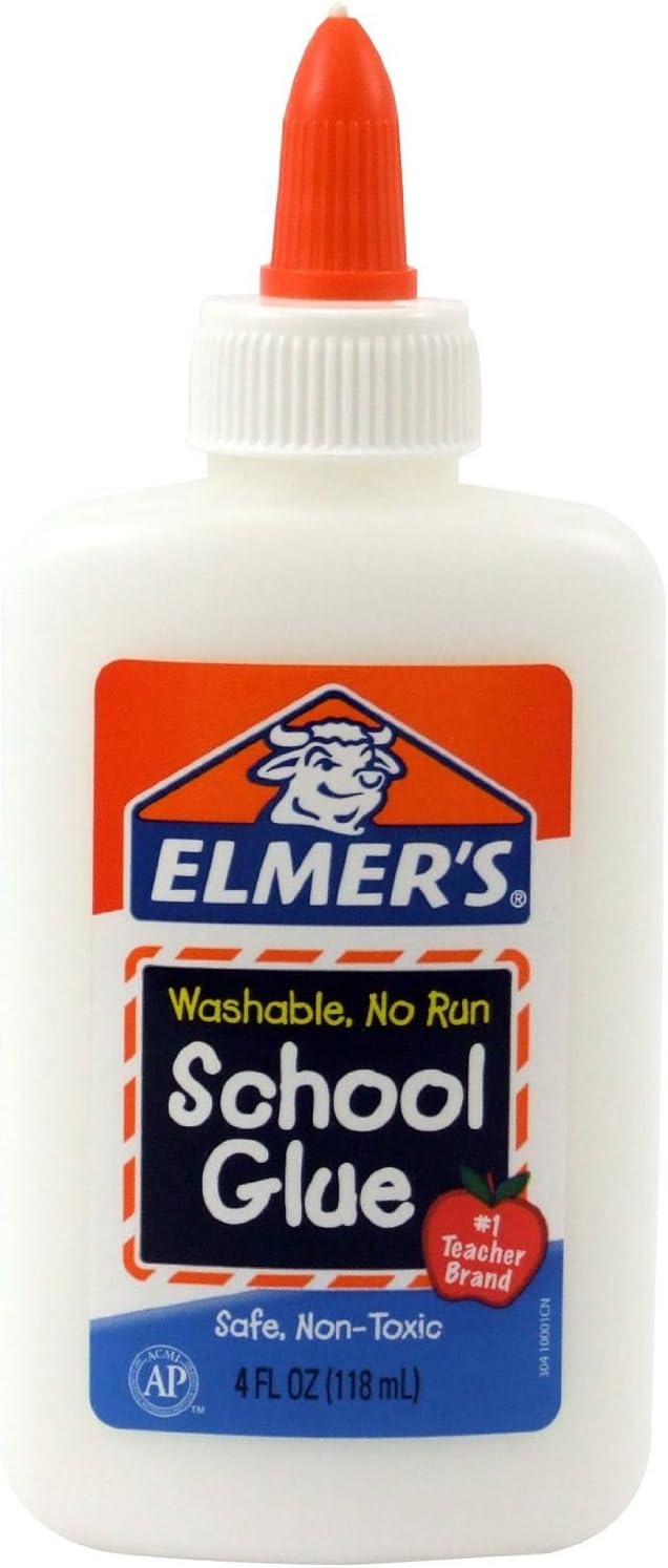 Elmer's Washable No-Run School Glue, 4 oz, 3 Pack : Office Products
