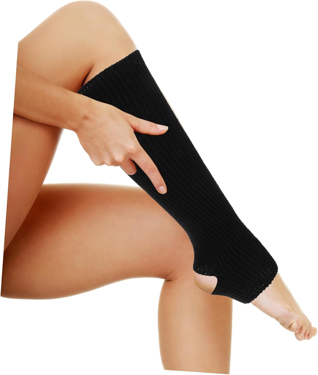 Beavorty 3pairs Women Leg Warmers Soft Knit Warmers for Ballet Dance Yoga Workout Cozy Footed Design and Nude for Winter Fashion