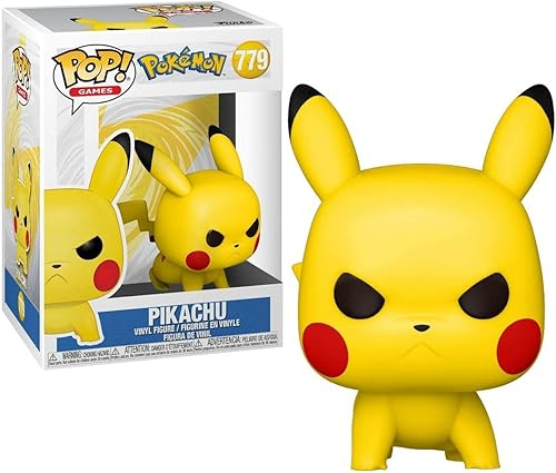 Miniatura 2 de POP Pikachu [postura de ataque] Figura de vinilo Funko (empaquetada con funda protectora de caja compatible)