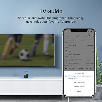 BroadLink RM4mini Smart Remote Hub مع كابل مستشعر -WiFi IR Blaster للتلفزيون عن بعد ، وحدة تحكم AC ذكية ، يعمل مع Alexa / Google Home / IFTTT