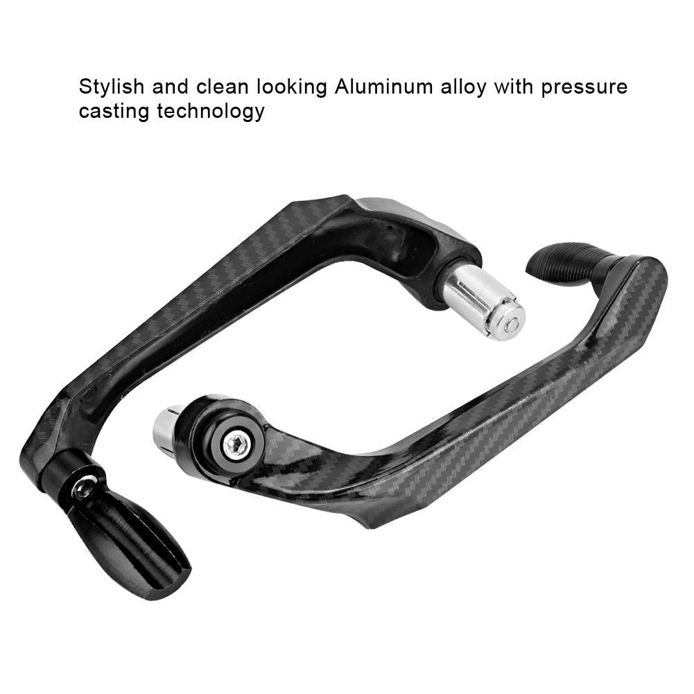 KIMISS 7/8 Pollici 22mm Paraleve Moto CNC Protezione Manubrio Universale Leva Freno in Lega di Alluminio Nero