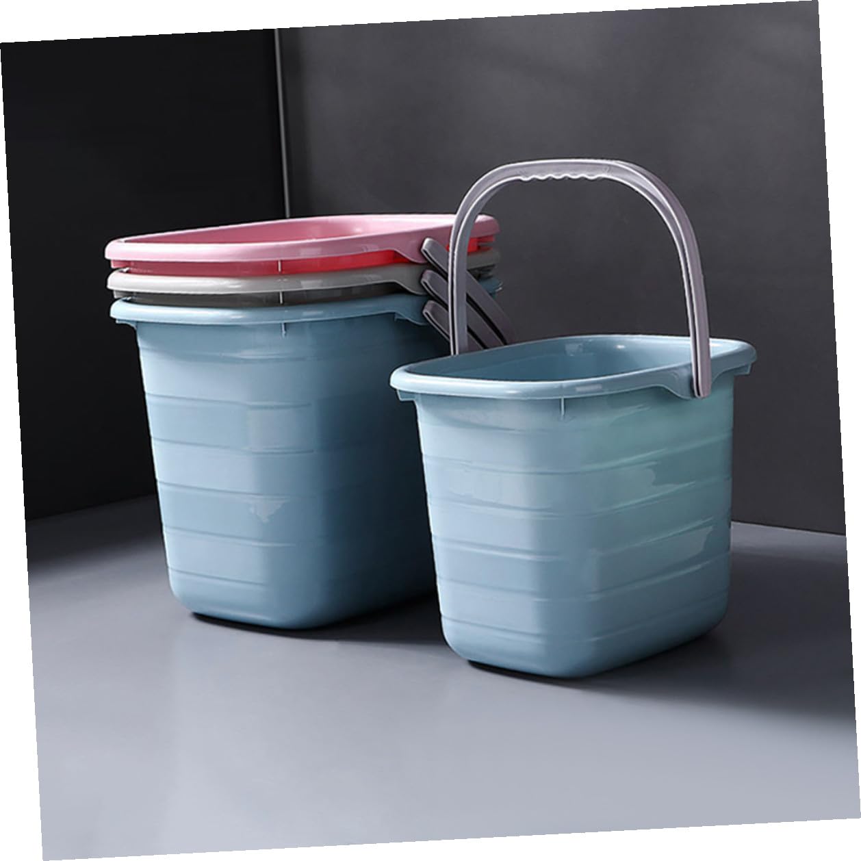 Secchio in Plastica Manico, Secchio per Acqua per Casa | Sabbia e Uso in Acqua, Adatto a Hotel e Giardinaggio, Buona Capacità di Carico