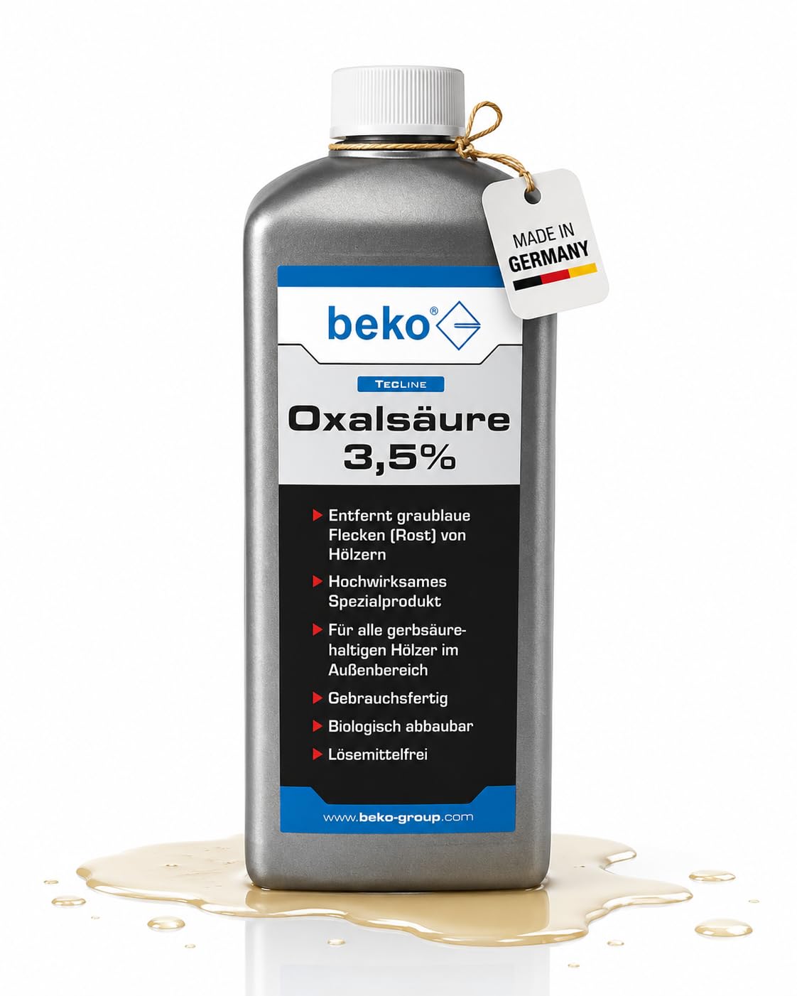 Beko TecLine acido ossalico 3,5% 1000 ML Bottiglia, 1 pezzi