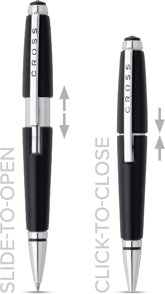 Cross Edge Jet Black Rollerball Pen - AT0555-2