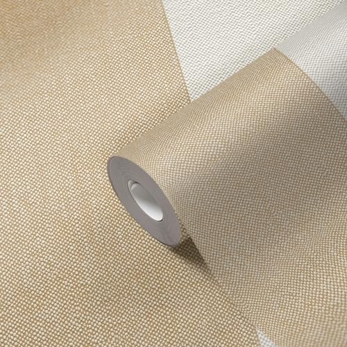 A.S. Création Non-Woven Wallpaper with Stripes in Orange Cream White, High-Quality Striped Wallpaper 397942-10.05 m x 0.53 m - Image 2