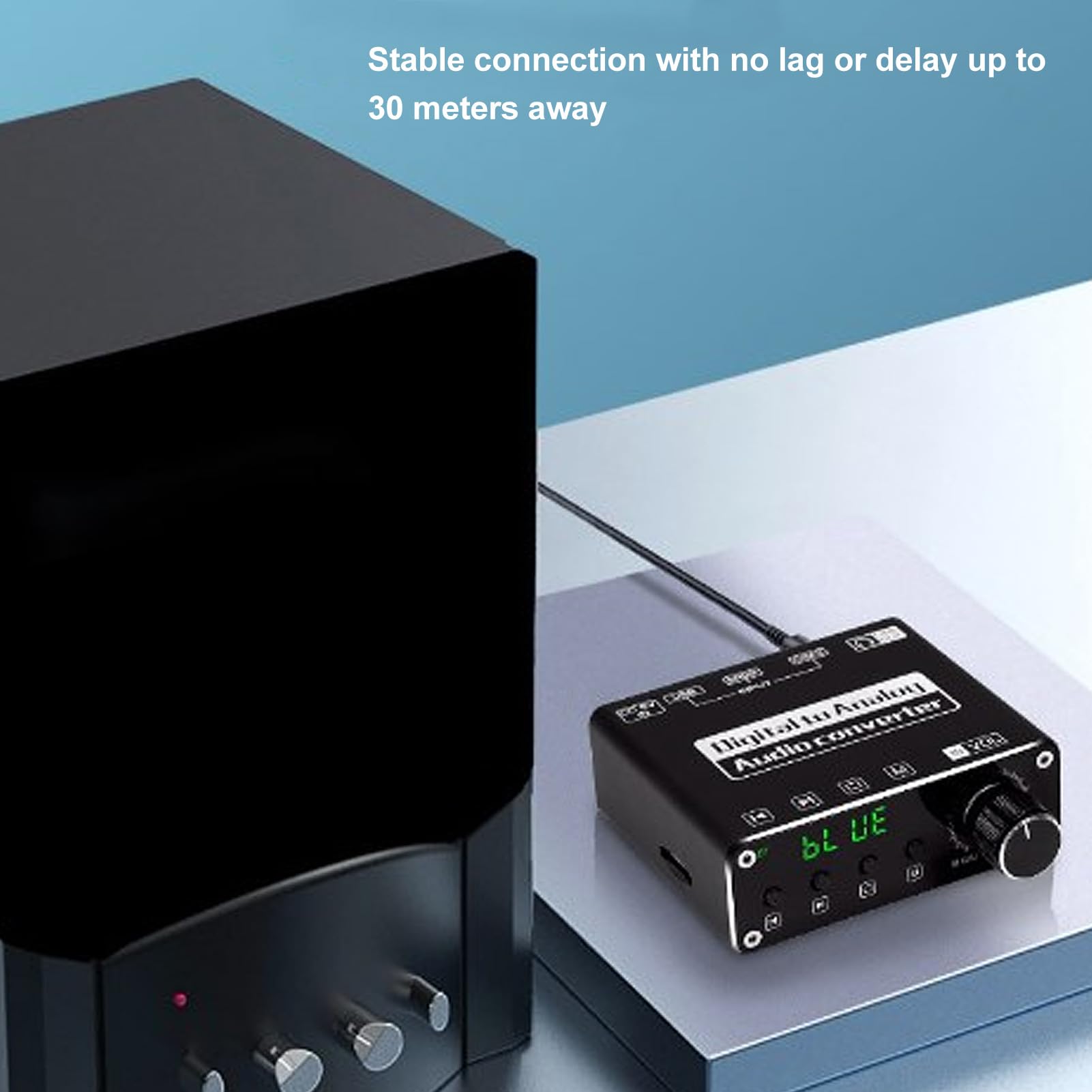 Convertitore audio, convertitore audio da digitale a analogico, Bluetooth 5.1, adattatore ottico a analogico per telefono, tablet, computer, altoparlante TV per TV Home Theater