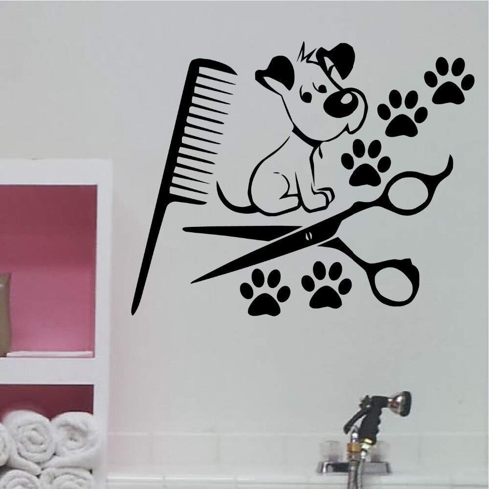 VVWV Dog Animal Pet Vinyl Wall Stickers Grooming Salon Wall Stickers L x H 45 cm x 60 cm (B08TZZPR8H) Amazon Price History, Amazon Price Tracker
