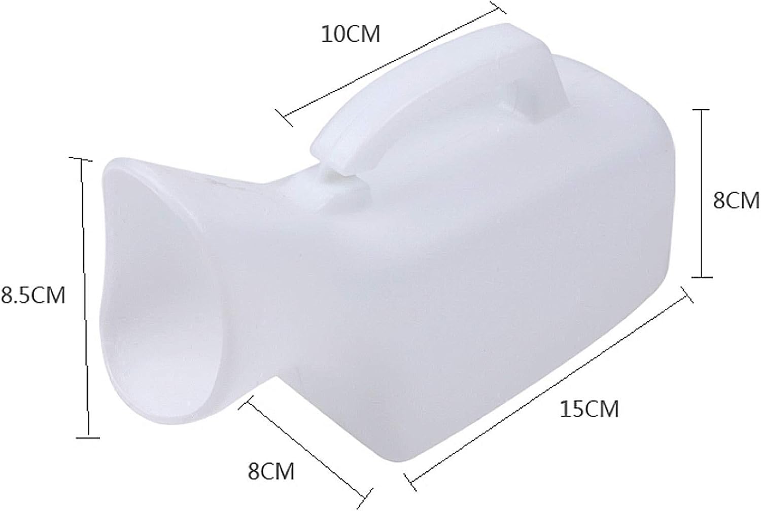 Men Urinal Bottle, 1000ML Unisex Urinal with Lid Portable Emergency Male Female Pee for Travel Car Emergency Convenient and Practical Urinal