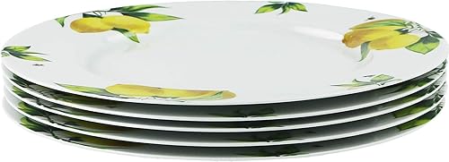 Miniatura 6 de Reston Lloyd Calypso Basics - Juego de platos llanos de melamina de 6,10 pulgadas, sin BPA, no tóxicos, resistentes a roturas, aptos para