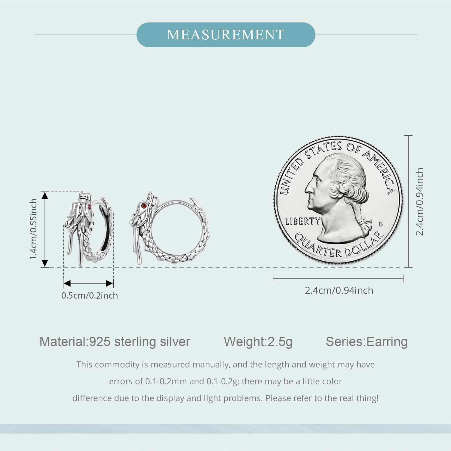 MUNDELL 925 Sterling Silver Vintage Dragon Huggie Hoop Earrings Angel Wings Hypoallergenic Ear Buckles for Women Jewelry Gift - Image 6