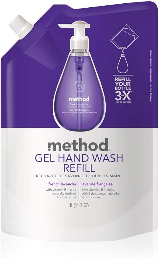 Method Gel Hand Soap Refill, French Lavender, Biodegradable