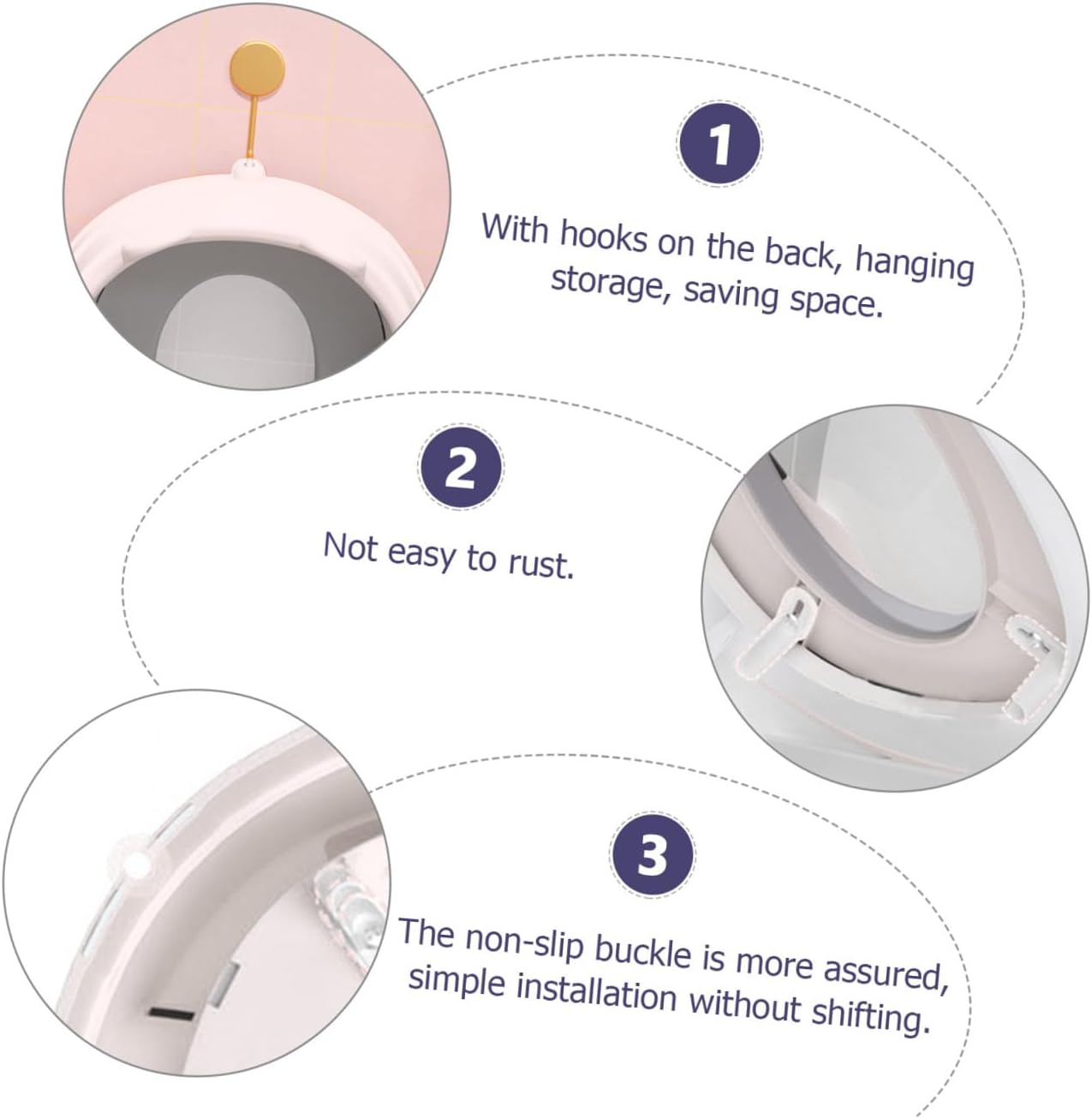 POPETPOP PU Soft Cushion Toilet Trainer Seat for Boys and Non Slip Handles for Secure Grip Easy to Clean and Remove Fits Standard Toilets Promotes Independent Potty Training
