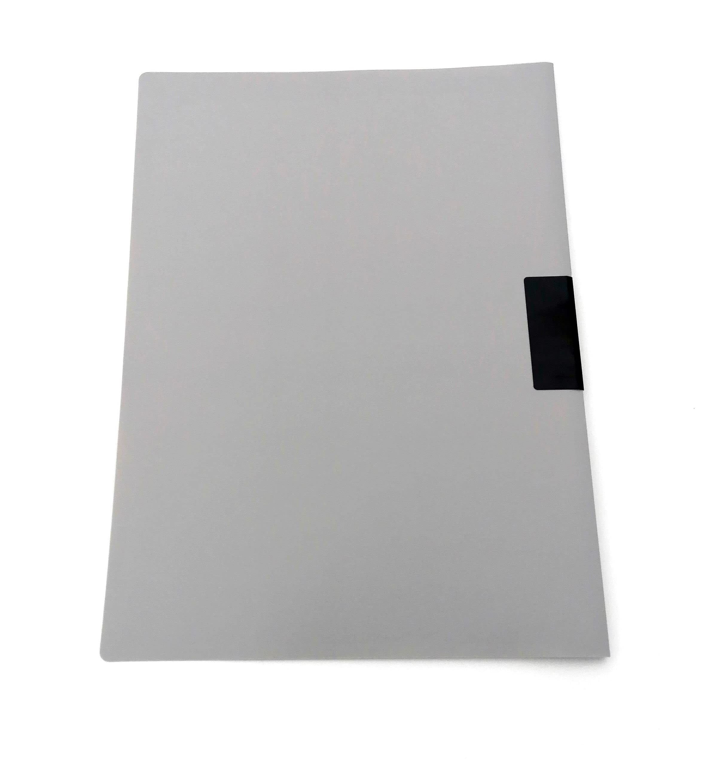 Chemises Porte-documents A4 Avec Fermoir à Ressort - Lot De 5, Couleur Grise - 4