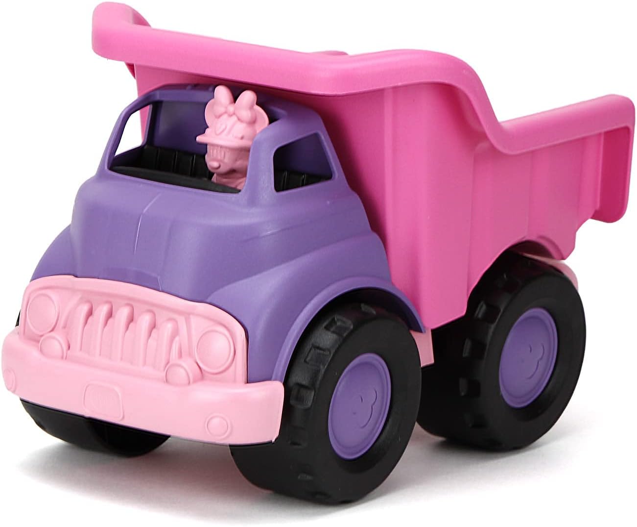 Green Toys Disney Baby Exclusive Minnie Mouse Dump Truck - Pretend Play, Motor Skills, Kids Toy Vehicle. No BPA, phthalates, PVC. Dishwasher Safe, Recycled Plastic, Made in USA.