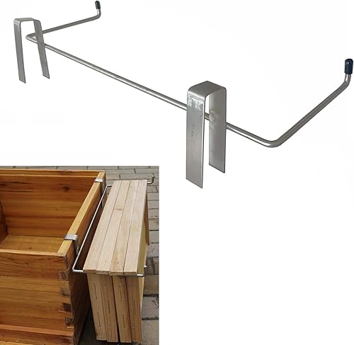 Bee Hive - Soporte para marco de acero inoxidable, con pala y marco de abeja (1 juegos)