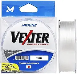 Marine Sports, Linha Para Pesca Fluorcarbono Leader Vexter Marine Sports 0.43mm 50m 25,6Lbs