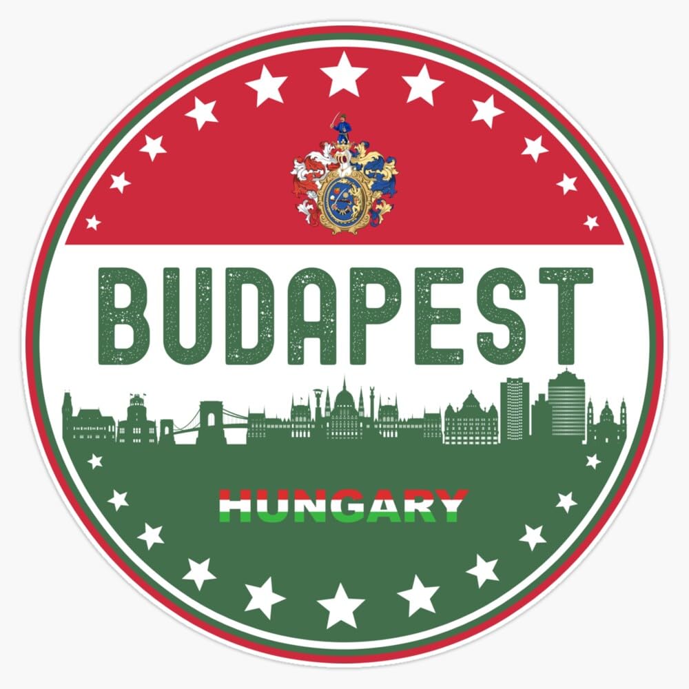 A5 Sticker Sheet Budapest Landmarks Vinyl Stickers Hungary City Airport - View #7