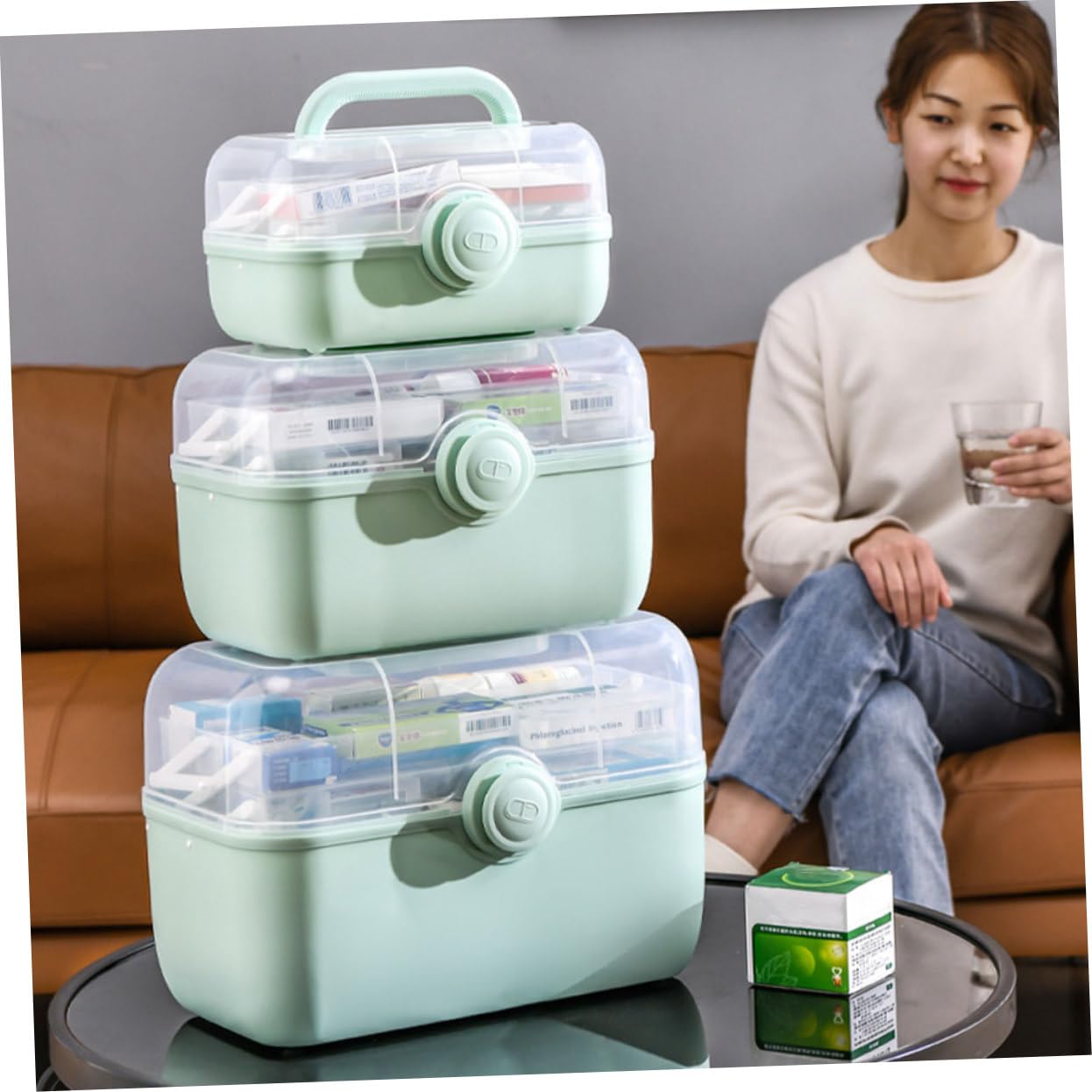 Scatola Per Medicinali Grande Multistrato Scatola Per Conservazione Domestica Grande Per Famiglia