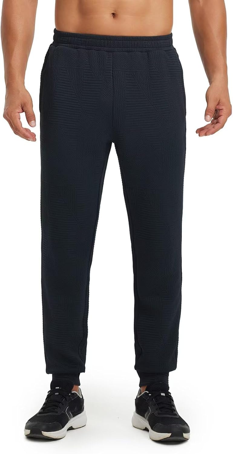 M MAELREG Mens Joggers with 4 Zipper Pockets Moisture Wicking Winter Heather Casual Athletic Joggers Sweatpants for Men - Image 2