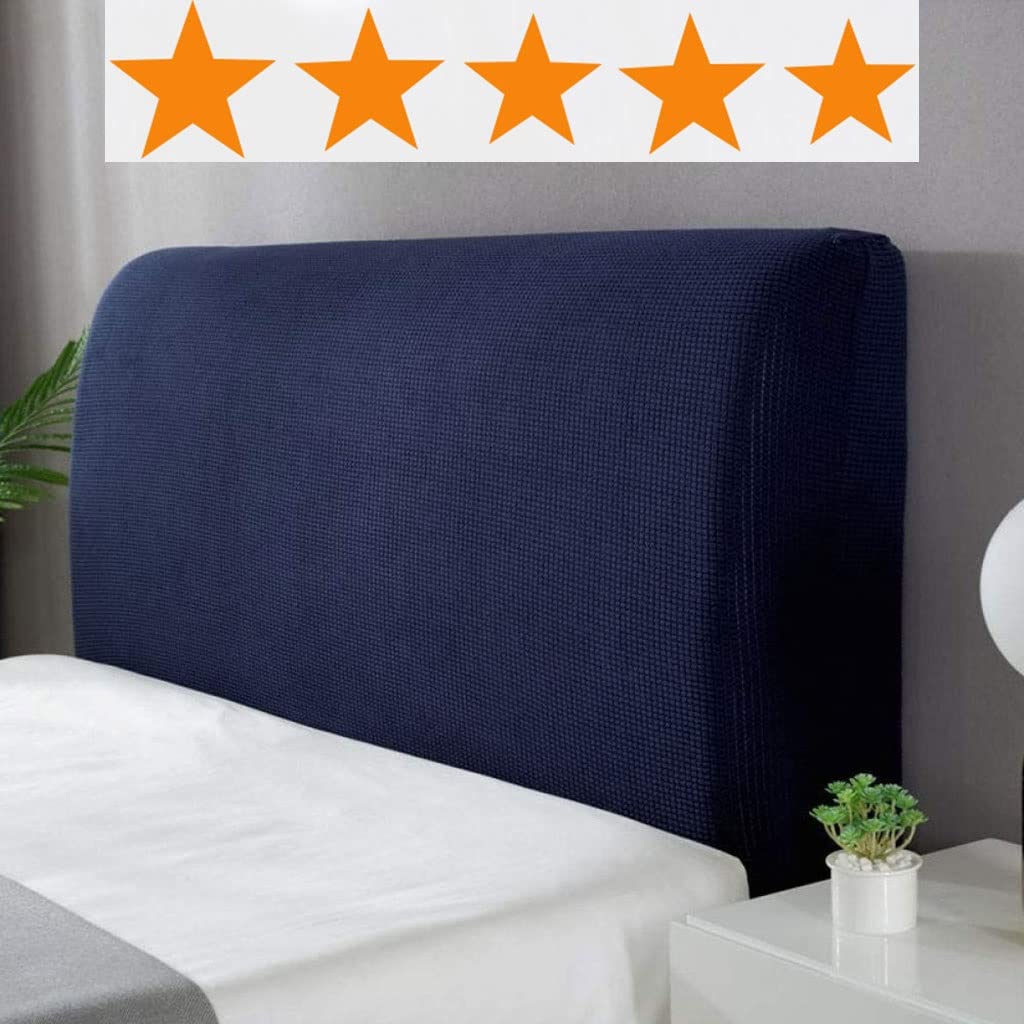 uyeoco Double/Single/King Bed Headboard Cover Cushion Cover/Elastic Headboard Slipcover Protective Cover Cotton Dust Cover Cover Thickened Anti-Scratch (Color : 35#, Size : 140cm-160cm)