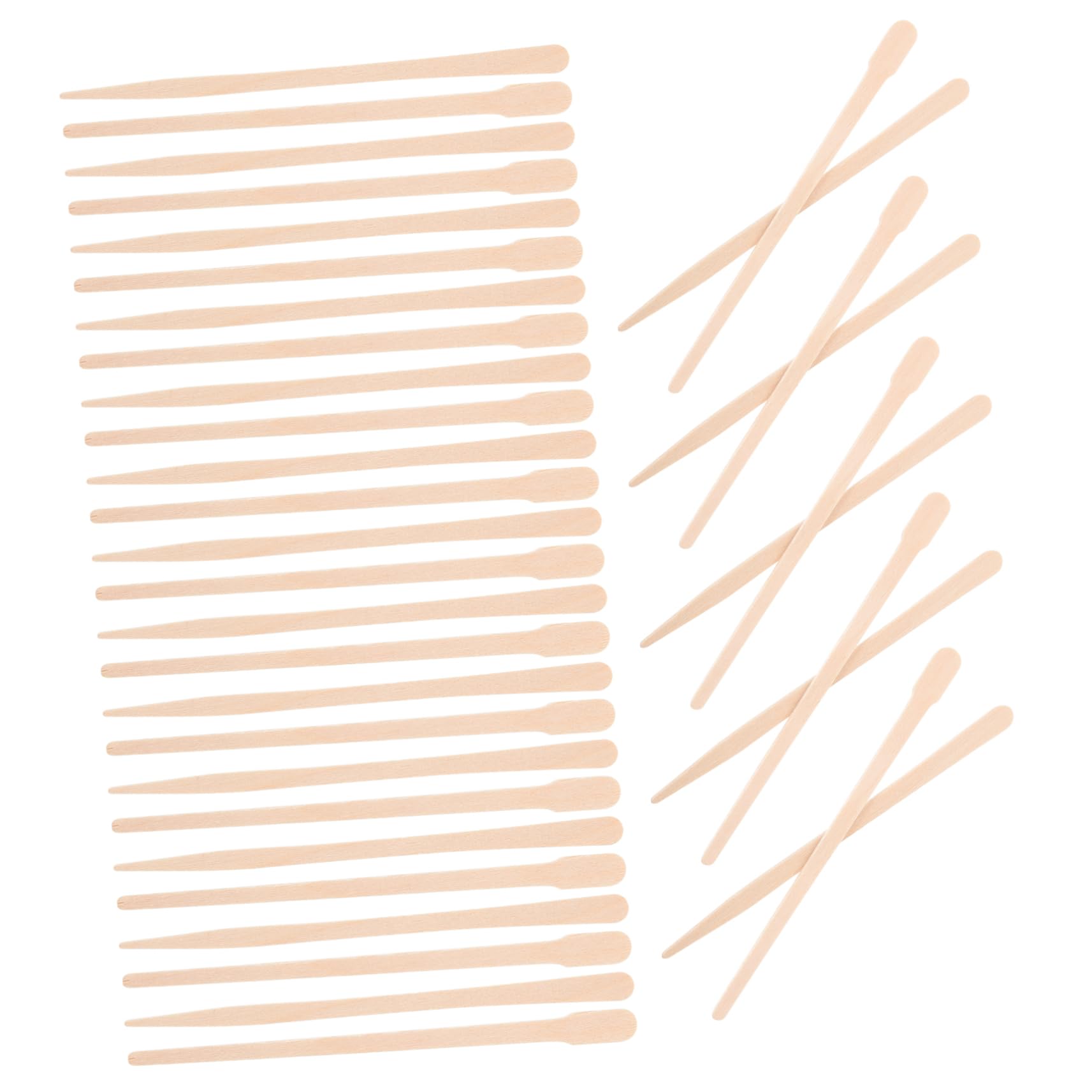 Didiseaon Facial Body Hair Removal Kit 200 Pcs Wax Sticks Wooden Applicator Smooth Home Use