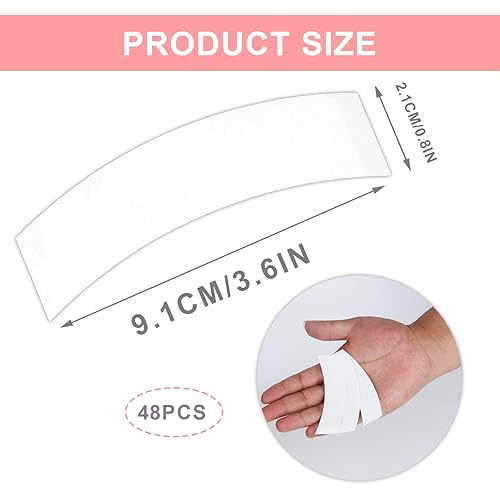 Miniatura 3 de 48 cintas de peluca para pelucas de encaje, cinta frontal invisible impermeable de doble cara para fijar pelucas (azul)