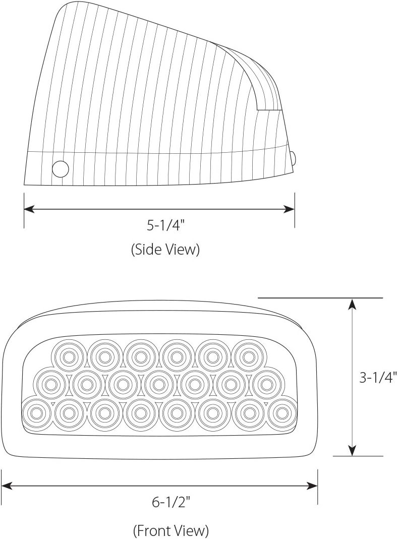 GG Grand General 77231 Amber 31-LED Peterbilt Headlight Turn Signal Sealed Light with 3 Wires for Front/Park/Turn Functions and Clear Lens, Amber/Clear