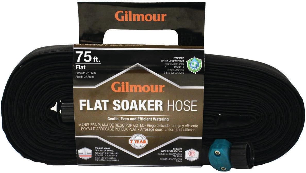 Gilmour 270075G 5/8" X 75' Flat Weeper Hose