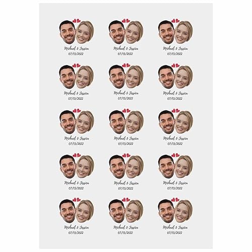 Miniatura 4 de YESCUSTOM Tatuajes temporales personalizados con foto, tatuaje facial personalizado con logotipo para adultos, parejas, mujeres, hombres, tatuajes