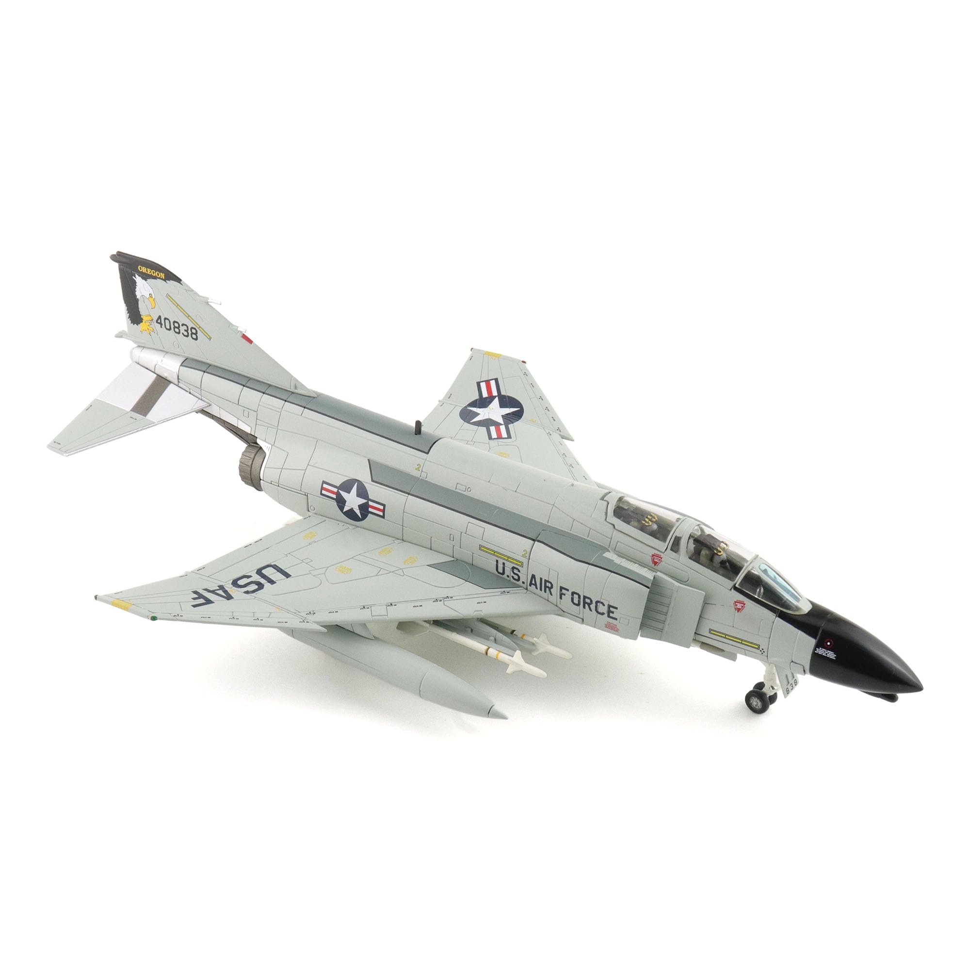 Hobby Master | Replica di aerei militari in scala 1:72 | F-4C Oregon ANG 40838, 114th TFTS, Oregon, anni '80 | Modello HA19076
