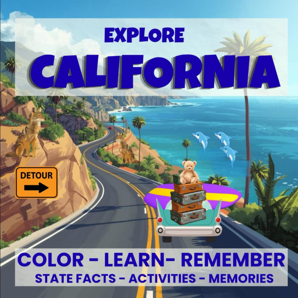Explore California: COLOR - LEARN -REMEMBER - STATE FACTS- ACTIVITIES - MEMORIES (Explore the States)