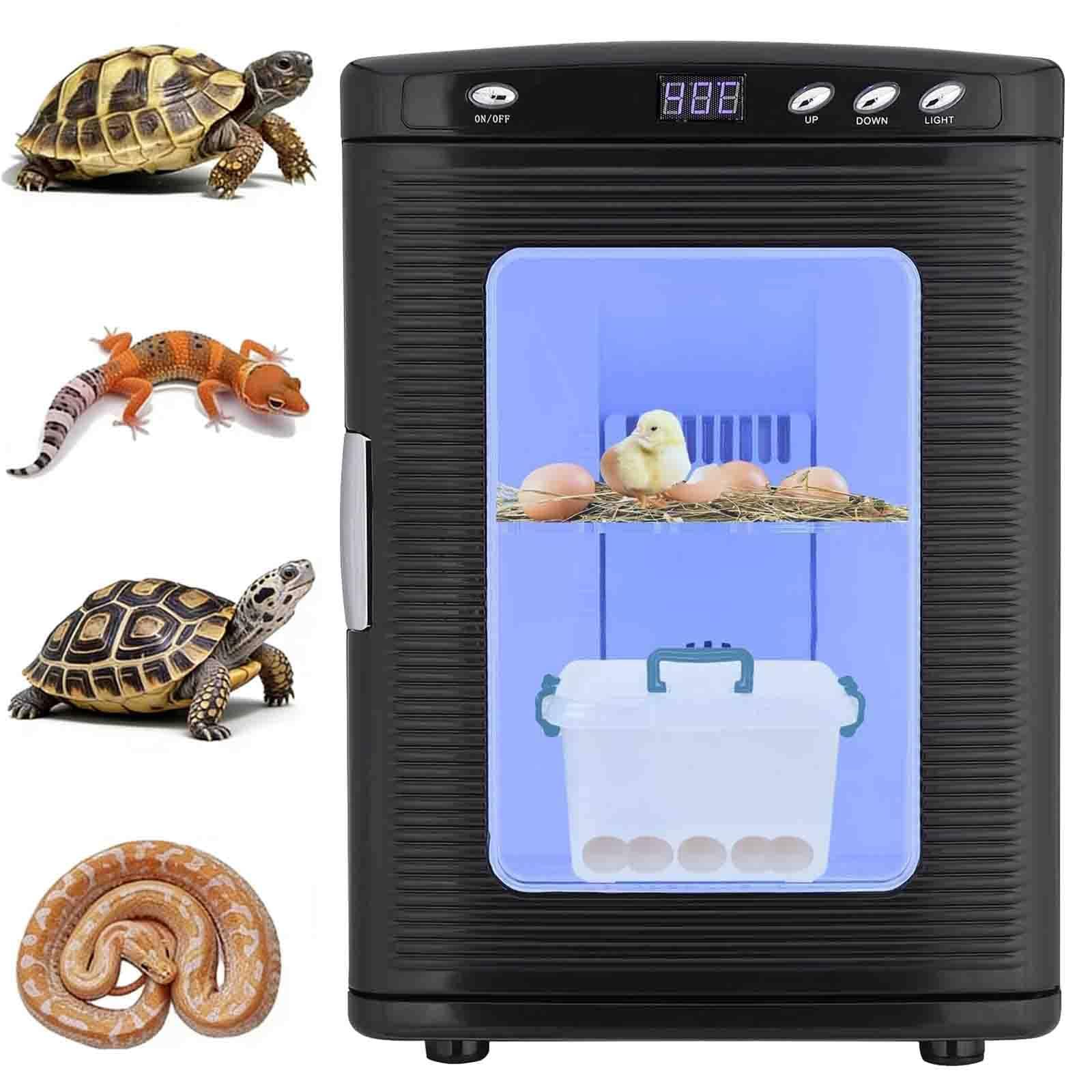 Incubadora de Tortugas de 25 L, incubadora automática con Pantalla LED Black | trabajo for reptiles pequeños,incubadora de laboratorio científica, para pequeños reptiles