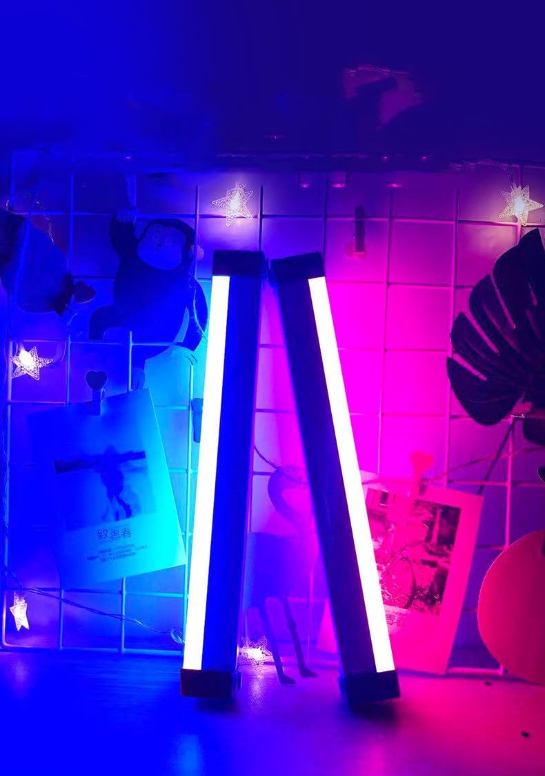 3-Pack Colorful Tube Light RGB Light 17cm/32cm USB Light Night Light Purple Blue Light Stick Room LampHandheld Hanging Fill Light Photo (32cm 12.6'')