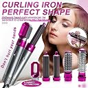 Elevea 𝟏𝟓 𝐘𝐞𝐚𝐫𝐬 𝐆𝐮𝐚𝐫𝐚𝐧𝐭𝐞𝐞 5 in 1 Professional Hair Styler for Women, Hot Air Brush Straightener, Curler, Volumizer, Blow Dryer with 5 Attachments for Salon-Like Styling at Home gallery image