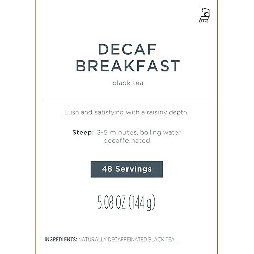 Miniatura 4 de Tea Forte Caja de eventos de té negro descafeinado para desayuno, paquete a granel de 48 bolsitas de té con infusor piramidal para todas las