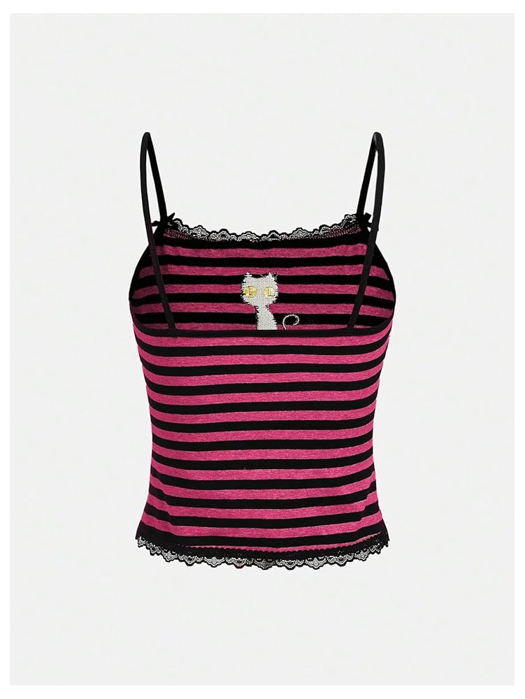 トップス 3D embroidery dot camisole 3D embroidery camisole | BLACK