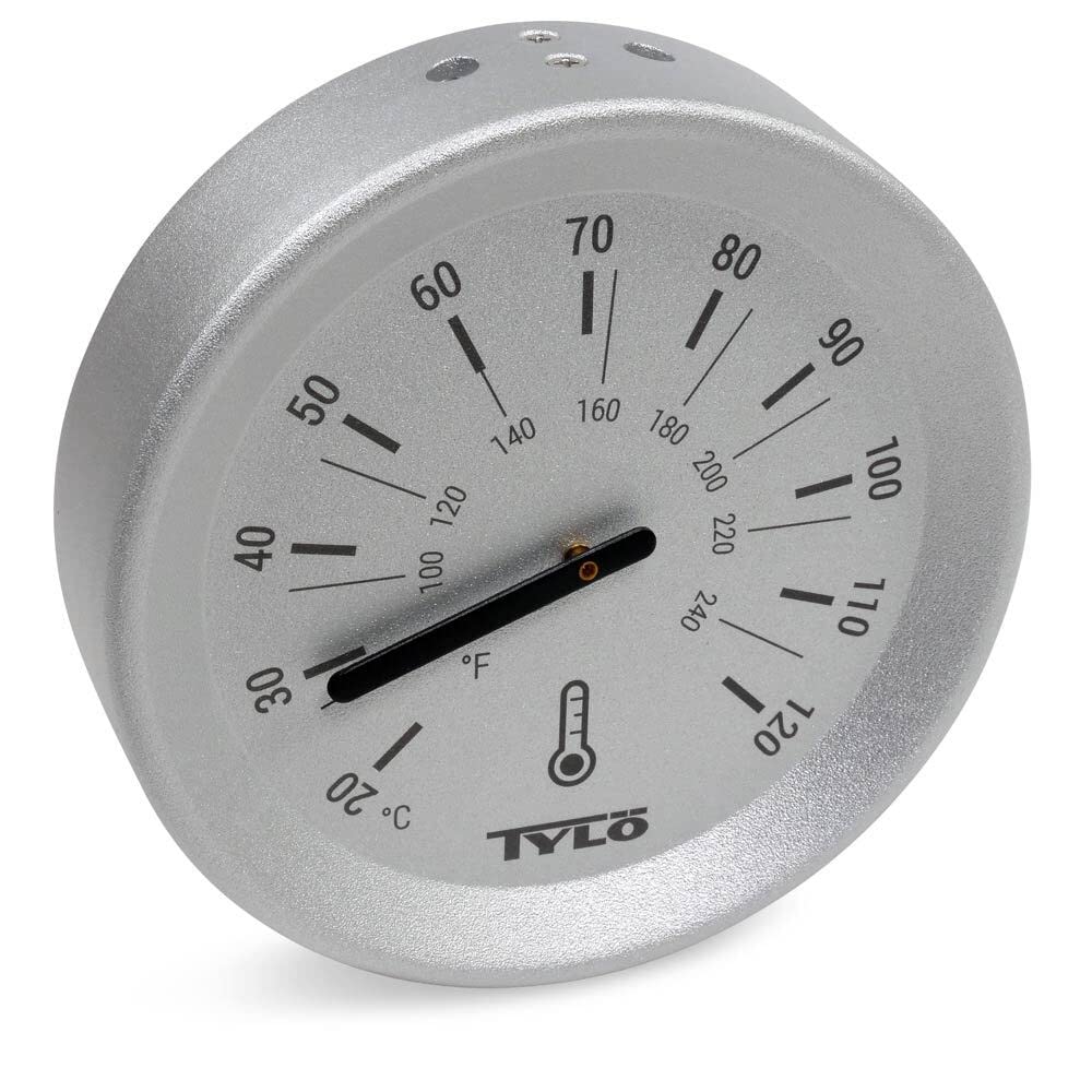Tylö Thermometer Brilliant Silver Grey